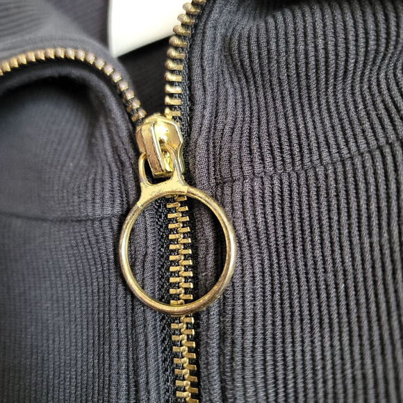 Varley Vine Ribbed Half Zip Pullover Black Women's Small - Picture 2 of 10